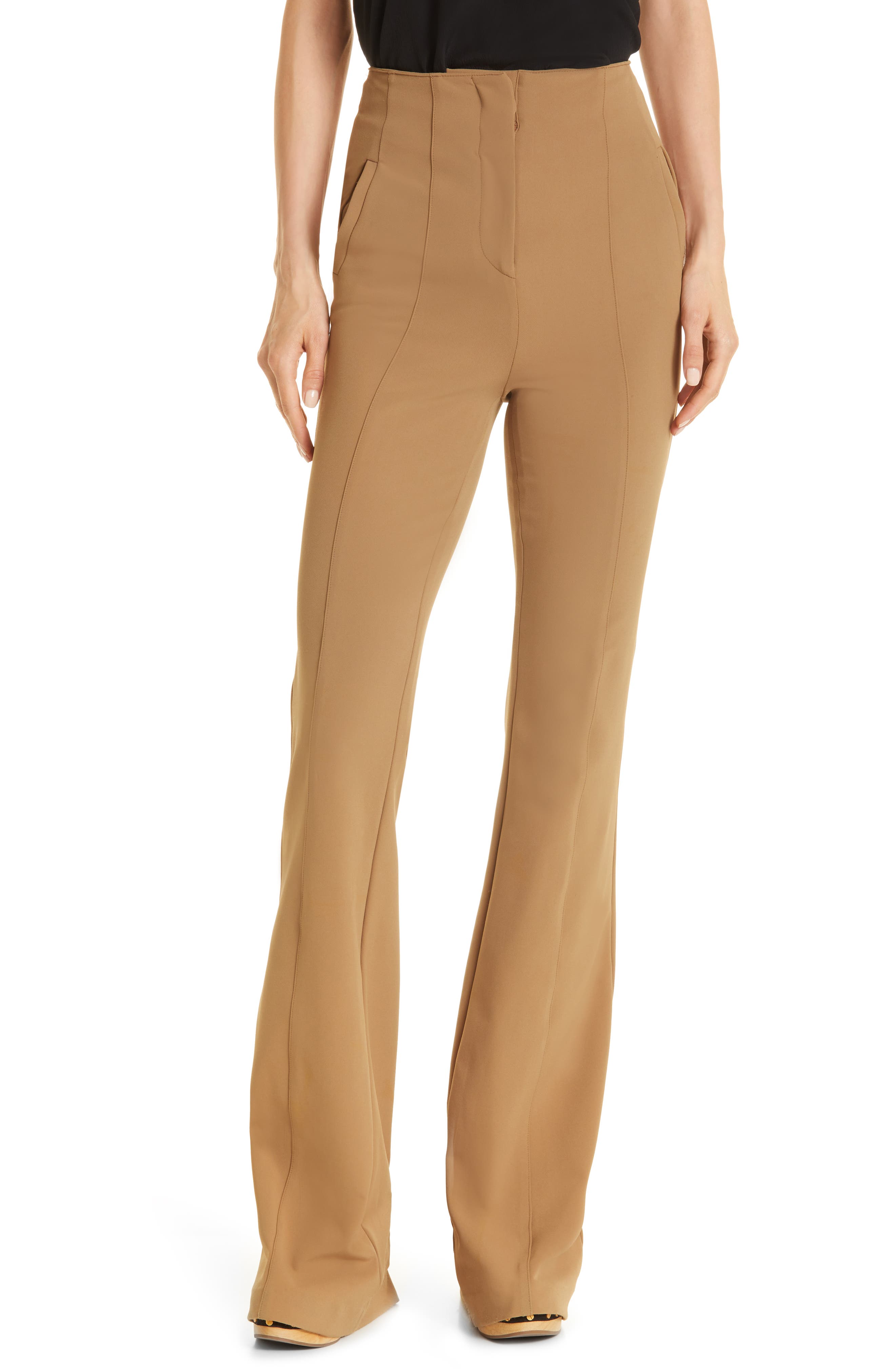 Womens Clothing Trousers Tom Ford Velvet Flared-leg Suit Trousers Slacks and Chinos Full-length trousers 