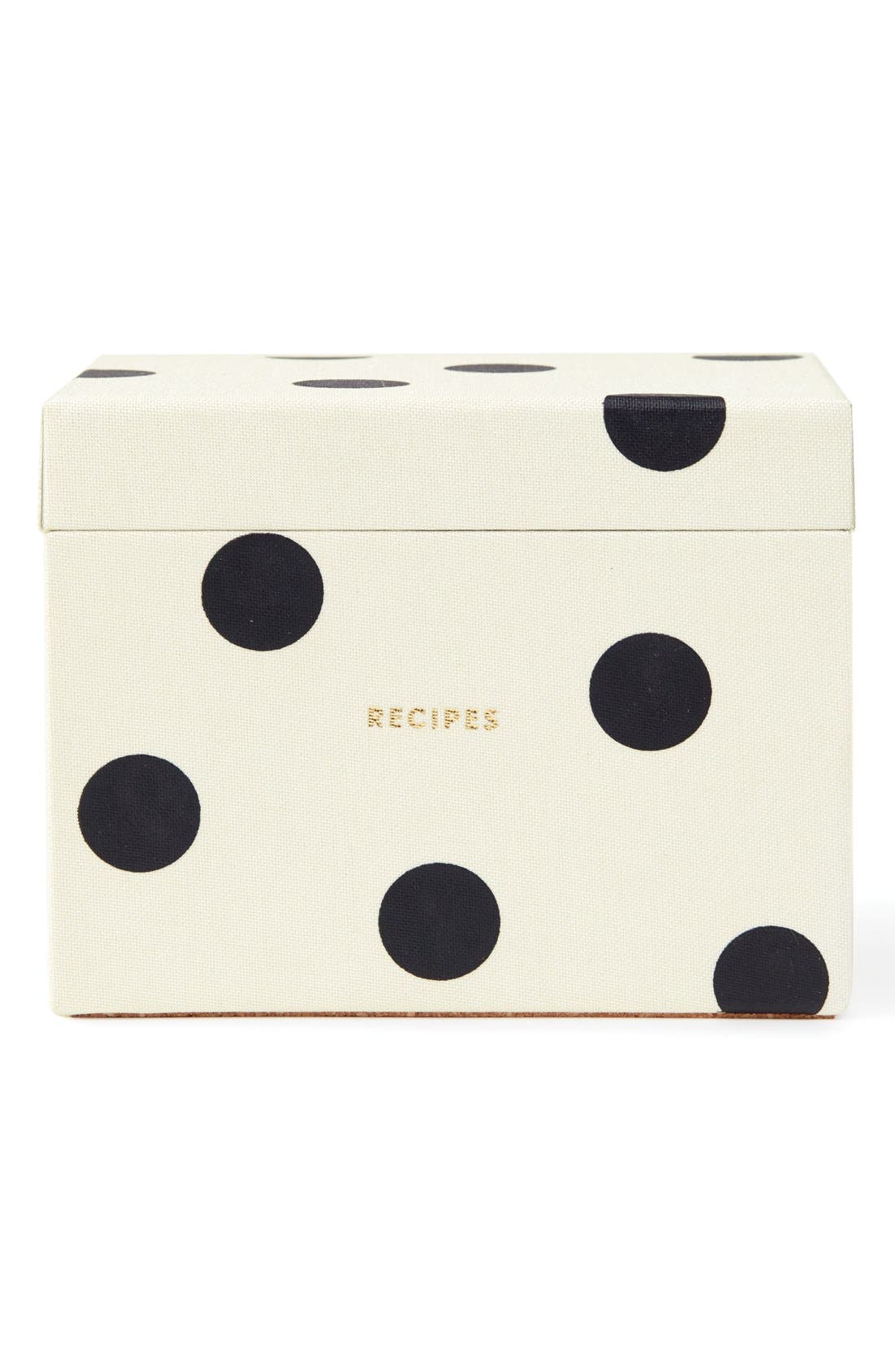 kate spade new york recipe box & cards set Nordstrom