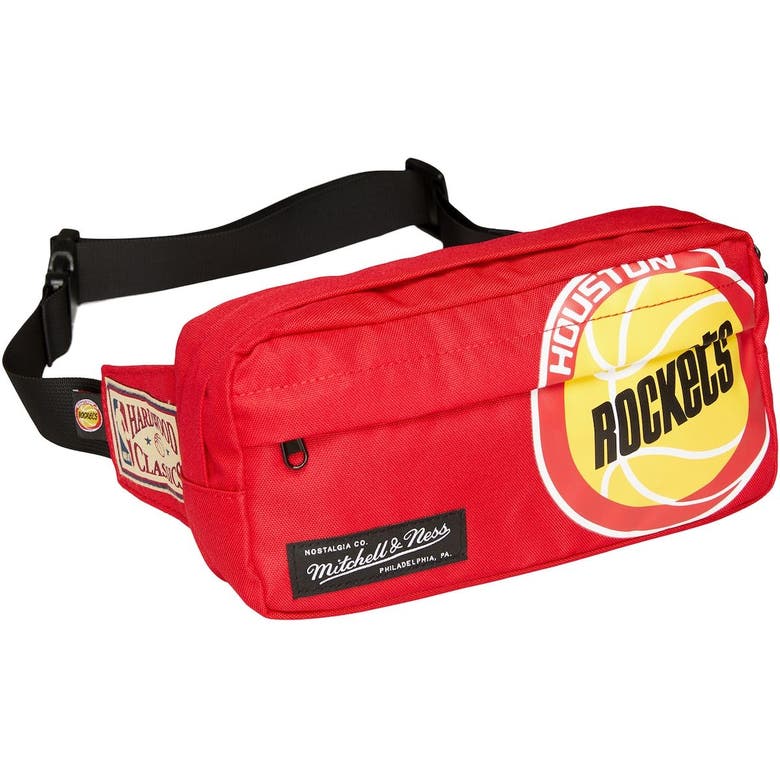 Mitchell & Ness Houston Rockets Hardwood Classics Fanny Pack In Red