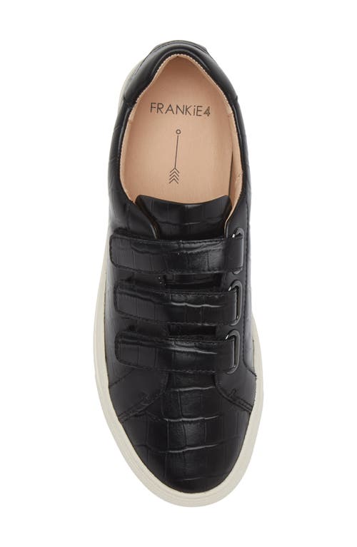 Frankie4 Archer Platform Sneaker In Black Croc