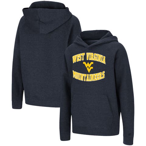 Youth Navy/Red New England Patriots Poster Board Full-Zip Hoodie