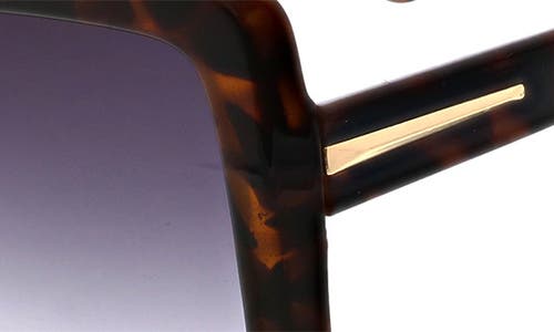 Bcbg 52mm Oversize Square Sunglasses In Brown Demi/black