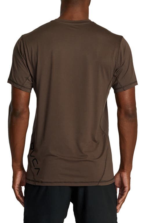 Shop Rvca Sport Vent Logo Graphic T-shirt In Chocolate