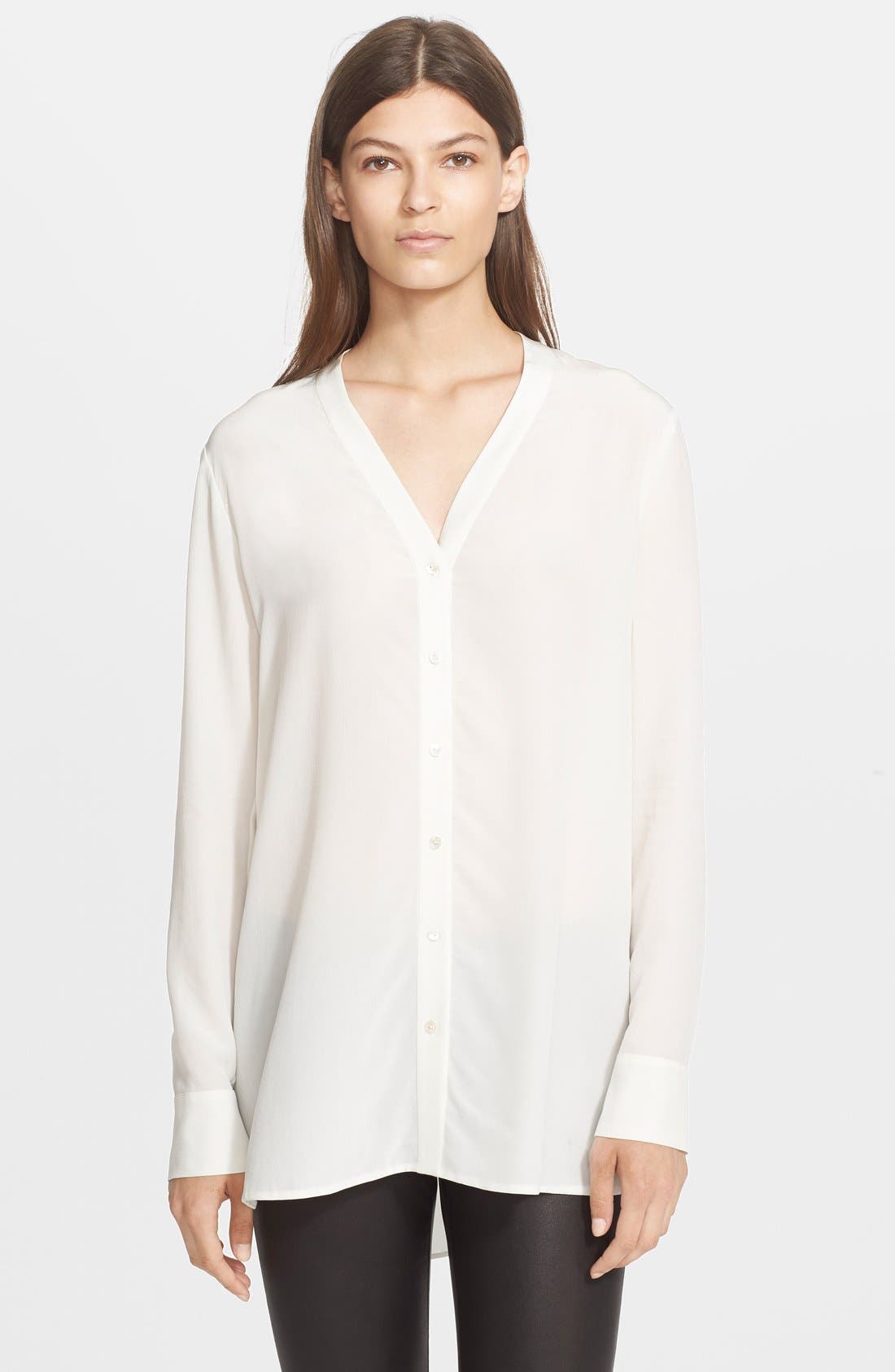 Vince Button Down VNeck Blouse Nordstrom