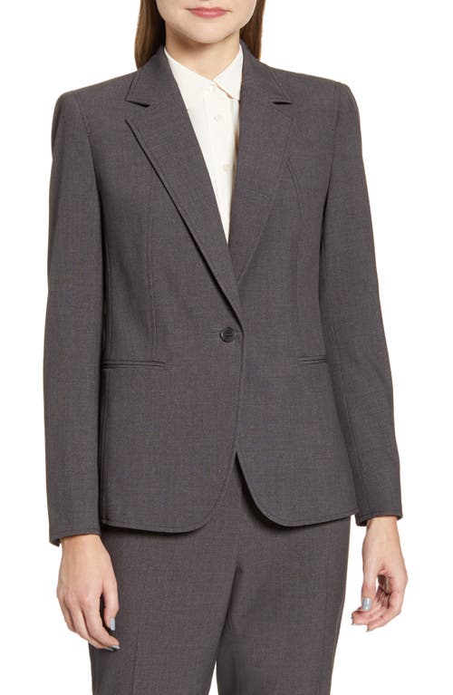 Anne Klein Mélange Jacket In Grey