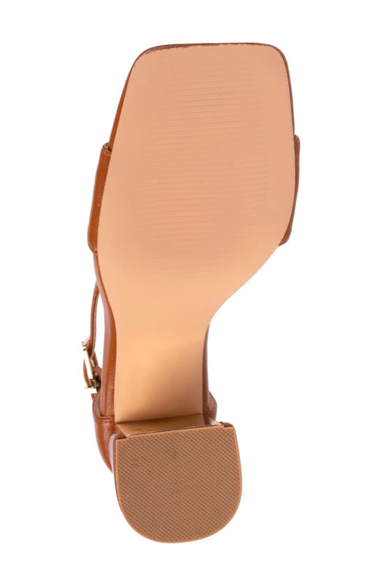 Lady Couture Santori Heeled Sandal In Cognac