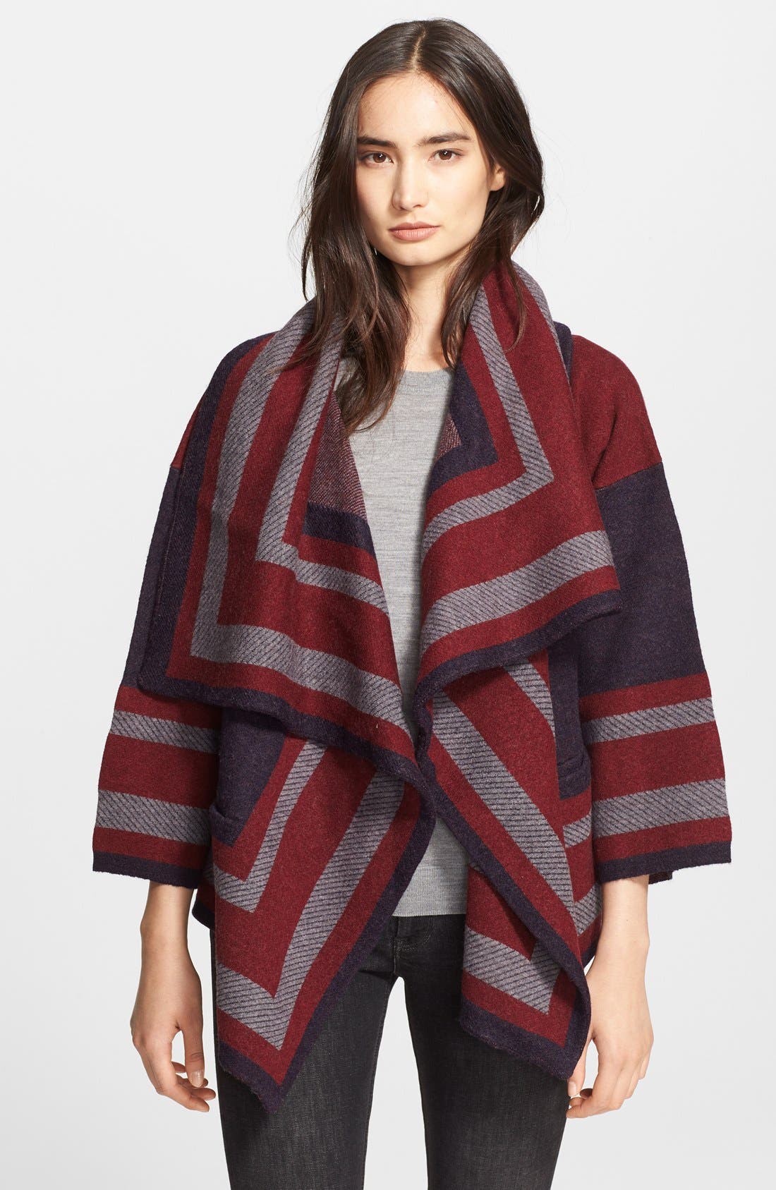 Burberry Brit Wool Blend Blanket Wrap Nordstrom