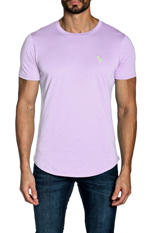 Jared Lang T-Rex Embroidered T-Shirt in Lilac