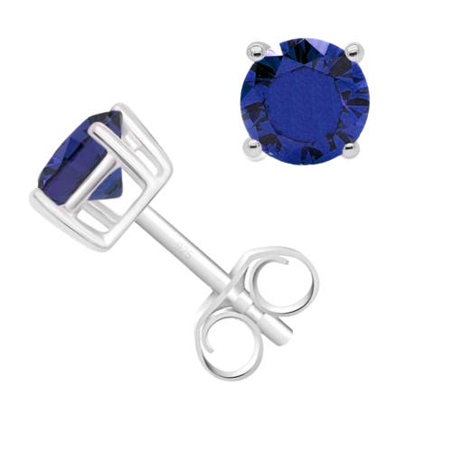Donatello Gian Sterling Silver Tanzanite Earrings In Tanzanite