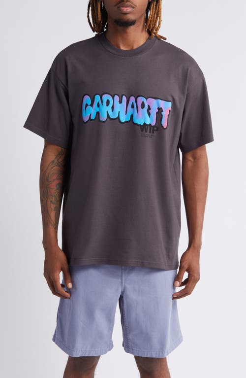 Carhartt Work In Progress Drip Organic Cotton Graphic T-Shirt in Charcoal at Nordstrom, Size Large