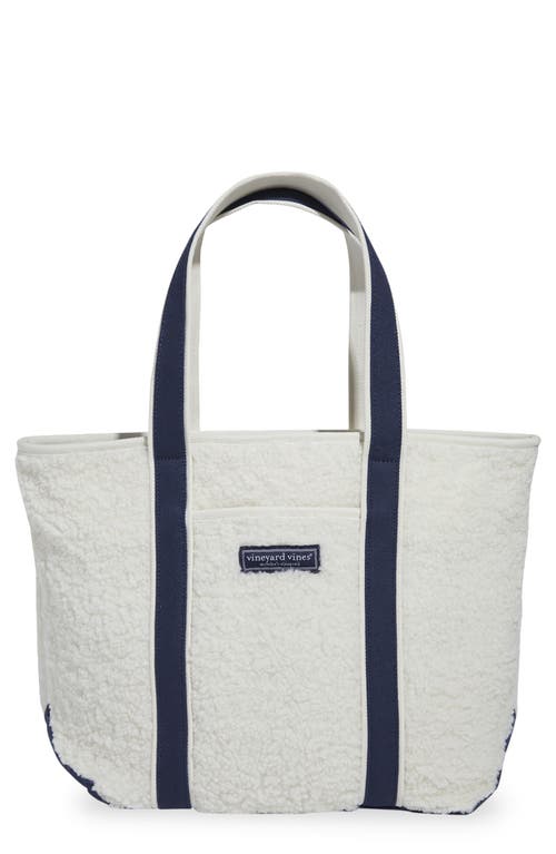 Faux Shearling Tote in Marshmallow