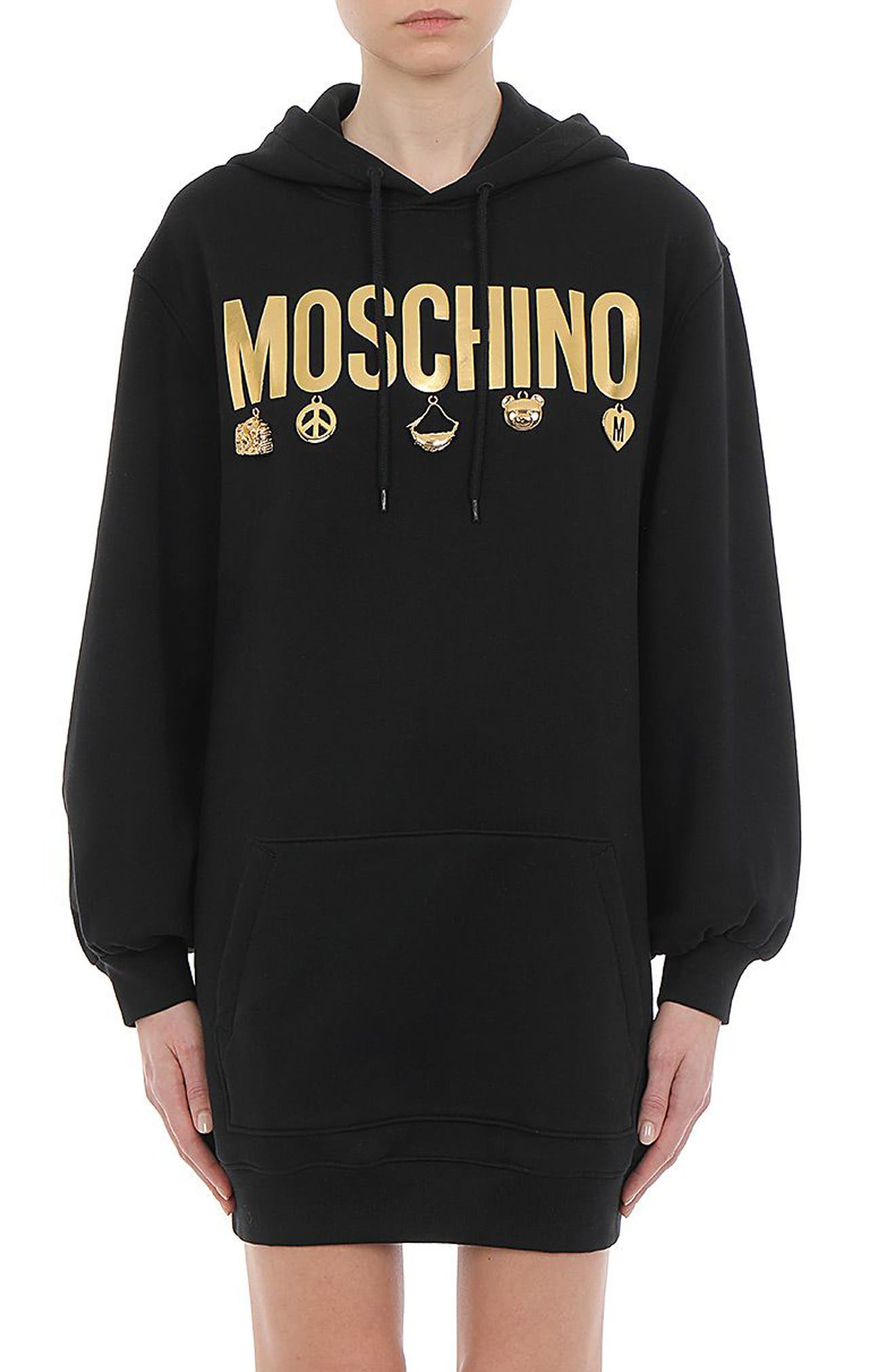 moschino hooded dress