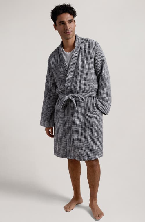 Shop Parachute Gender Inclusive Waffle Knit Cotton Robe In Grey