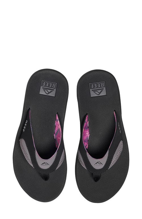 Shop Reef Fanning Flip Flop In Black/grey