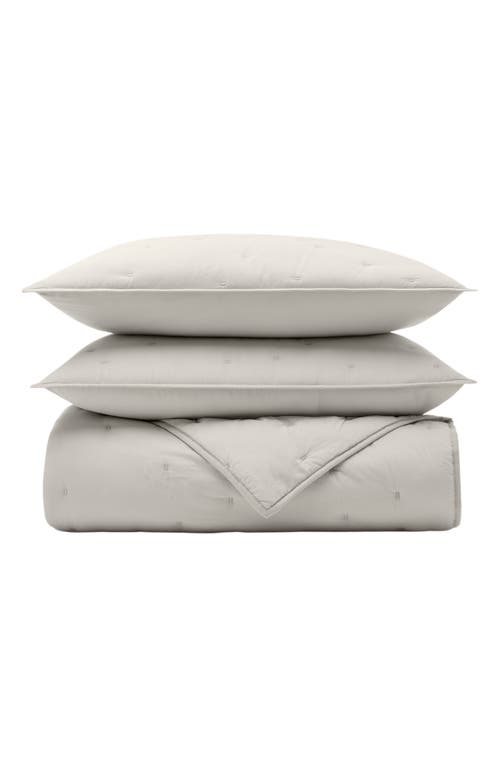 Boll & Branch Airy Voile Quilt & Sham Set in Pewter at Nordstrom, Size King