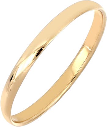 14K Gold Everyday Smooth Band Ring
