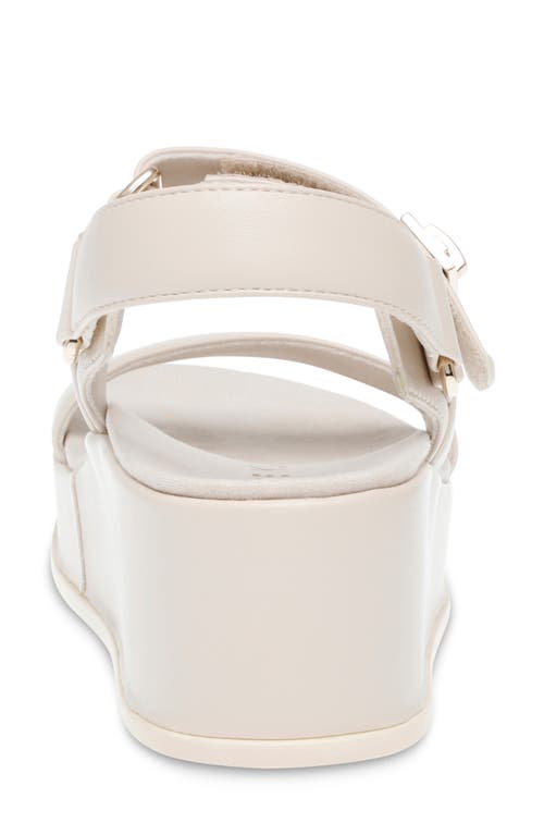 Anne Klein Women's Verse Double Strap Platform Wedge Sandals In Off White