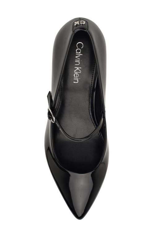 Shop Calvin Klein Leora Pointed Toe Mary Jane Pump In Black