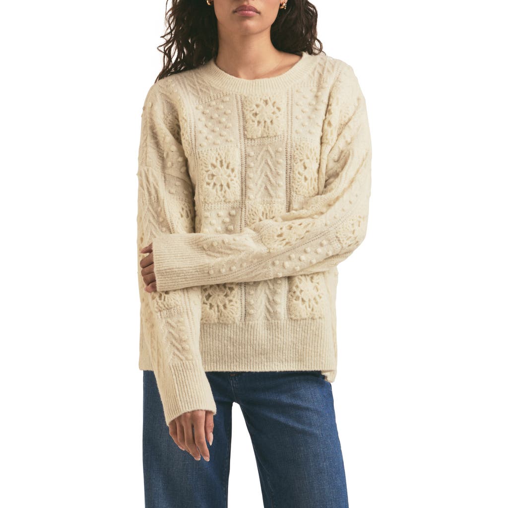 Shop Favorite Daughter The Jovie Wool Blend Sweater In Ivory