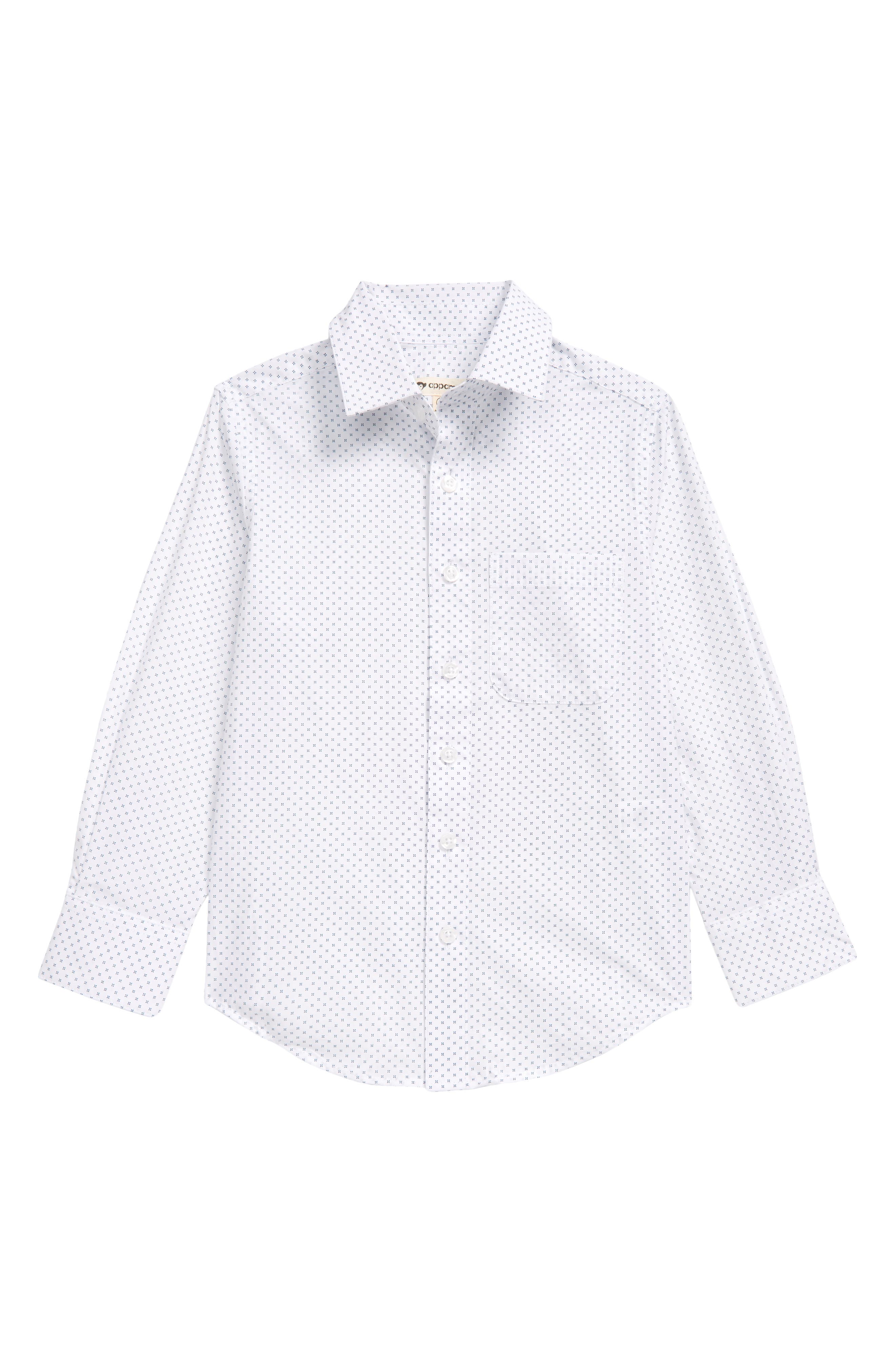 Toddler/Little Kid/Big Kid Wnitefg Boys Long Sleeve Button Down Oxford Shirt
