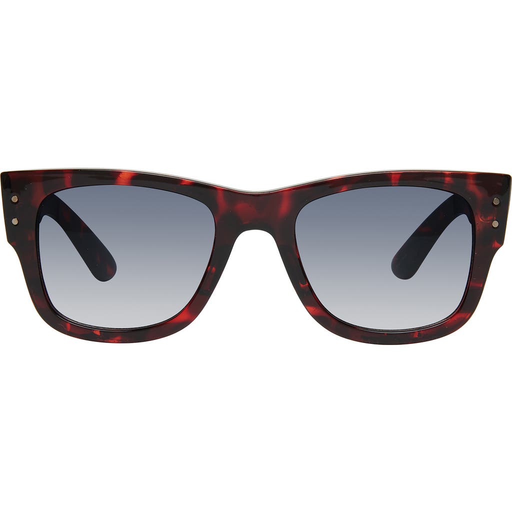 Kurt Geiger London 52mm Square Sunglasses In Havana/smoke Gradient