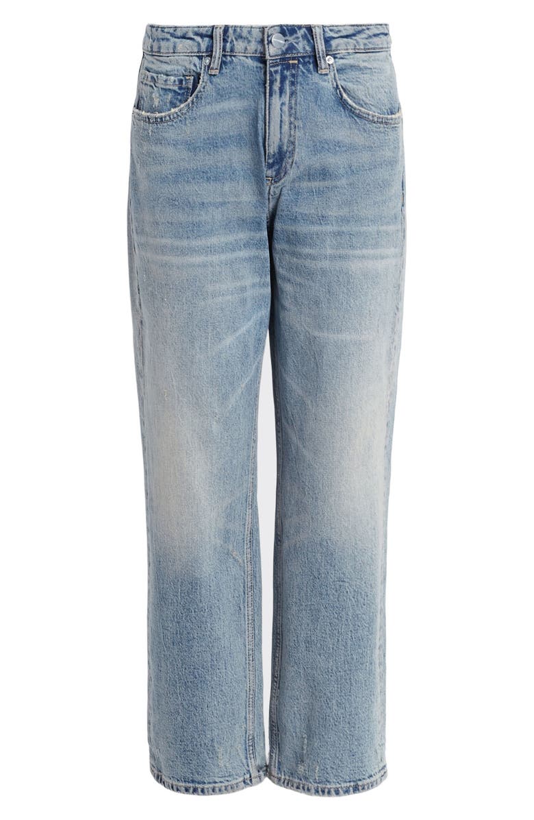 AllSaints Ida High Waist Straight Leg Crop Jeans | Nordstrom