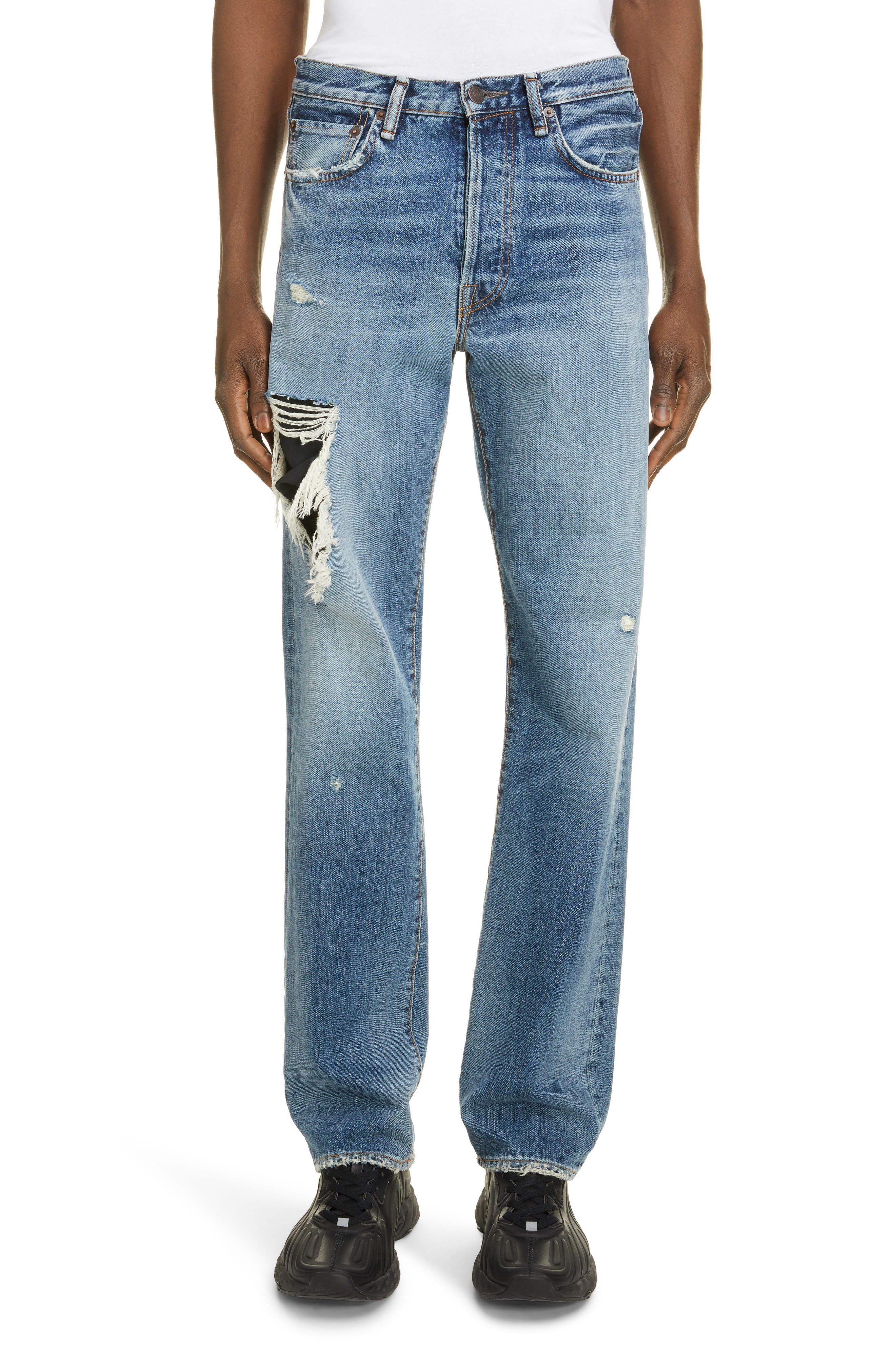 acne jeans and giuseppe's