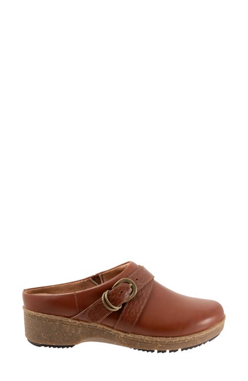 Softwalk ® Asmara Platform Mule In Luggage Embossed