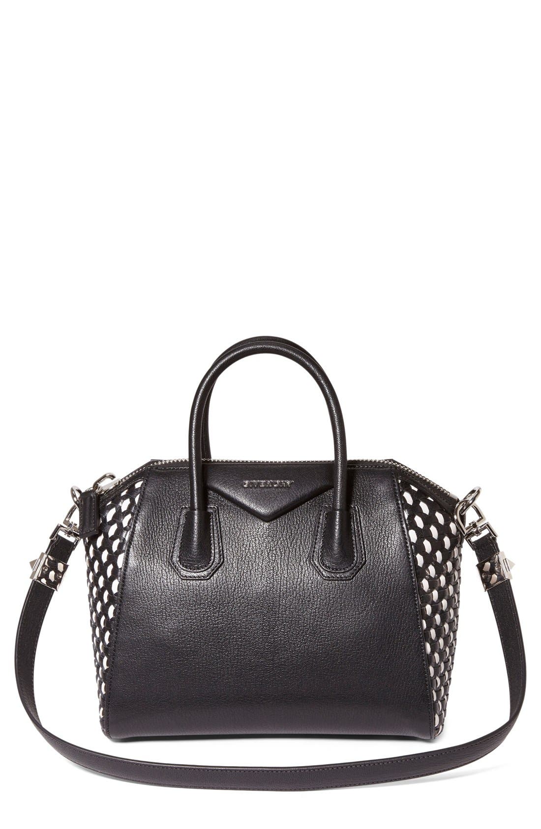 Givenchy 'Small Antigona' Woven Leather Satchel Nordstrom