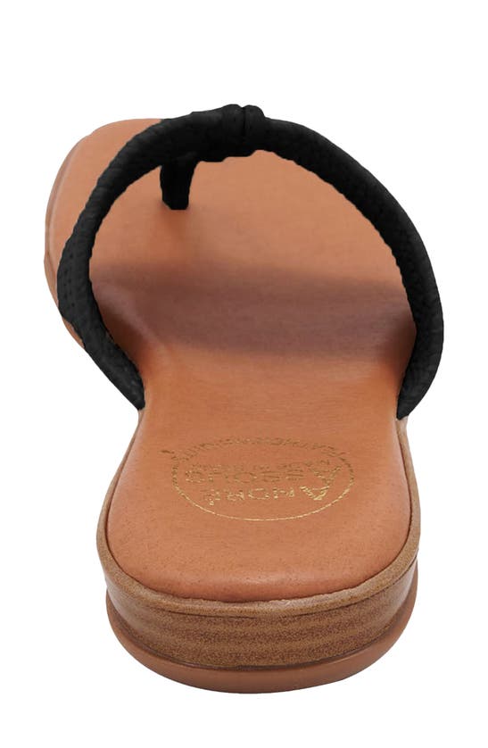 Andre Assous Nice Featherweight Woven Flip Flop In Black