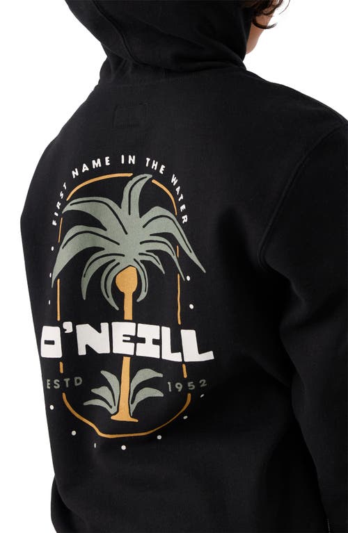 Shop O'neill Kids' Fifty Two Graphic Hoodie In Black