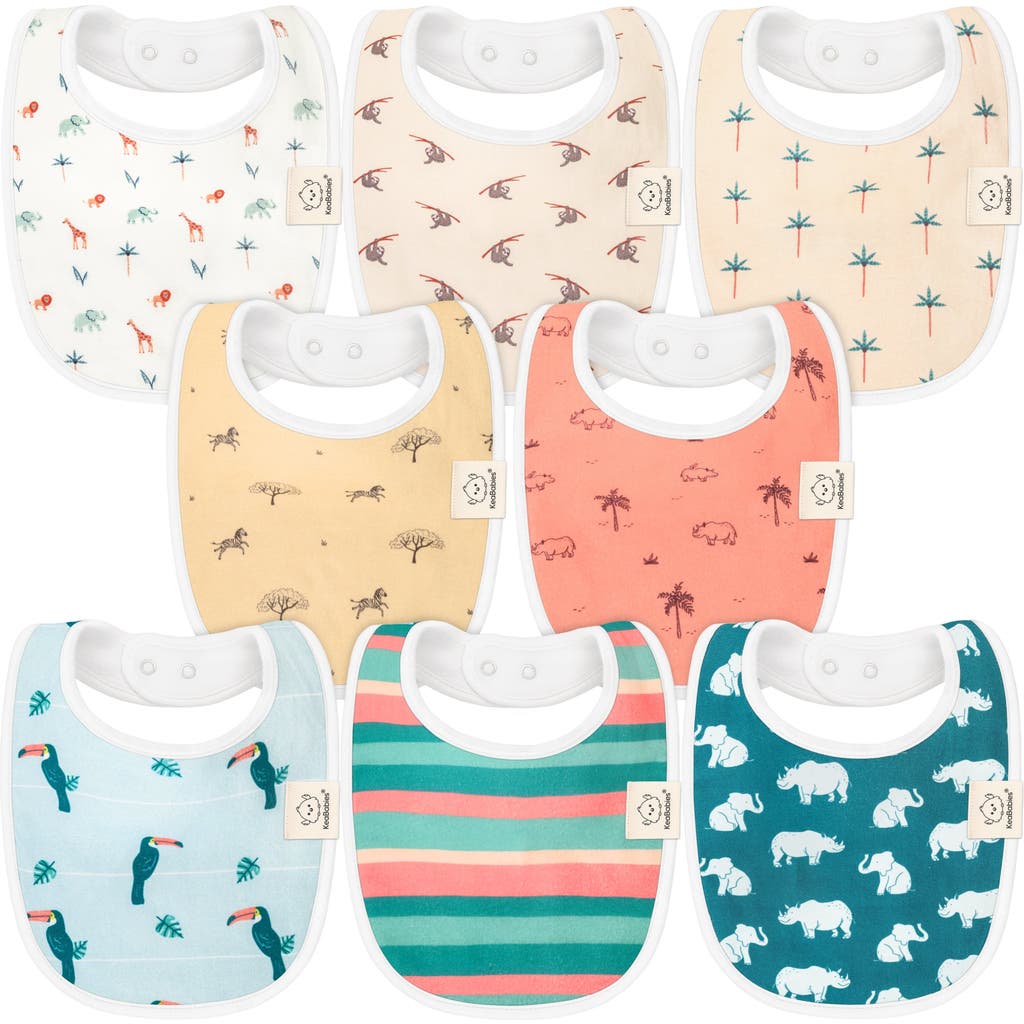 KEABABIES KEABABIES 8-PACK BABY DROOL BIBS