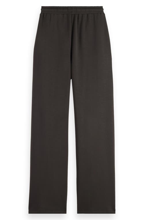 Scotch & Soda Core Straight Leg Sweatpants In Black