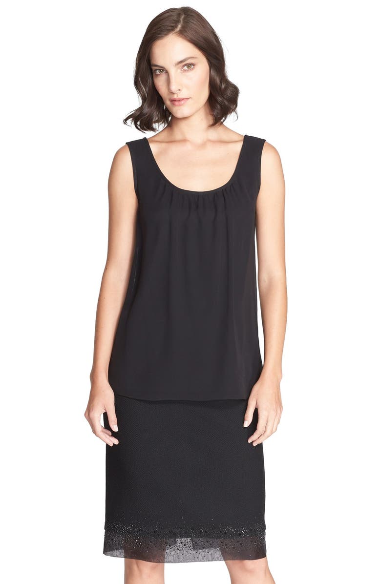 St. John Collection Silk Georgette Shell | Nordstrom