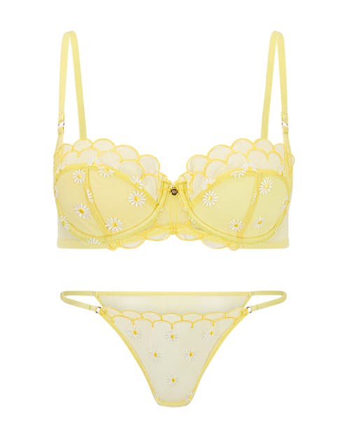 Adore Me Bettie Brazilian Panties In Light Yellow
