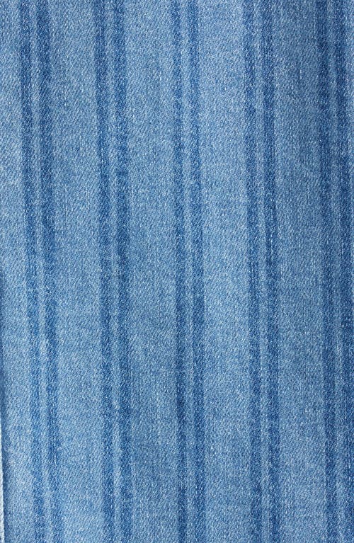 Shop Veronica Beard Dahl Stripe Denim Chore Jacket In Sapphire Stripe