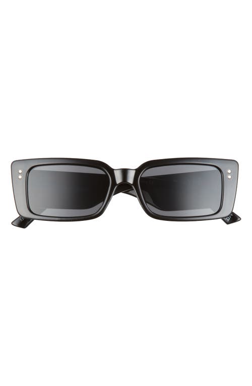 Orion 53mm Rectangular Sunglasses in Black