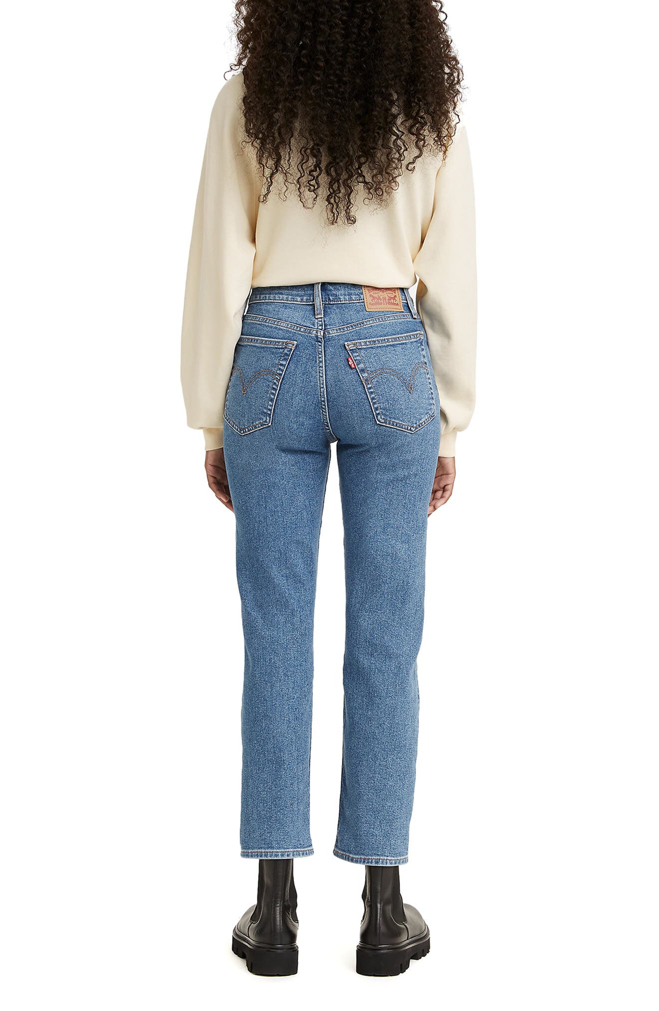 levi wedgie high rise jeans