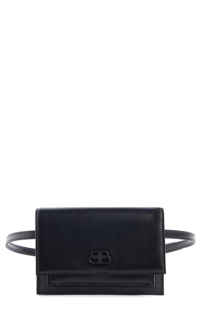 Click to view more detailed imagery on our partner's website Balenciaga Extra Small Sharp Leather Belt Bag In Black