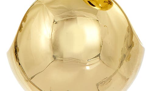 Savvy Cie Jewels Bold Bucket Hoop Earrings In Yellow