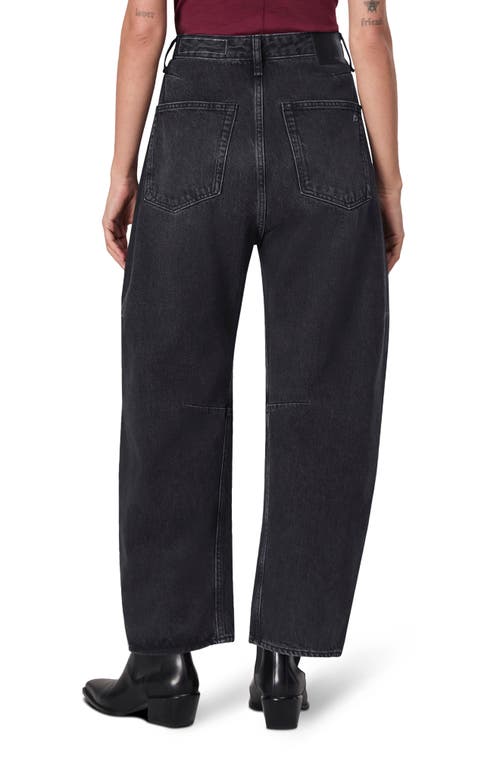 Shop Rag & Bone Charlie High Waist Barrel Jeans In Blackstn