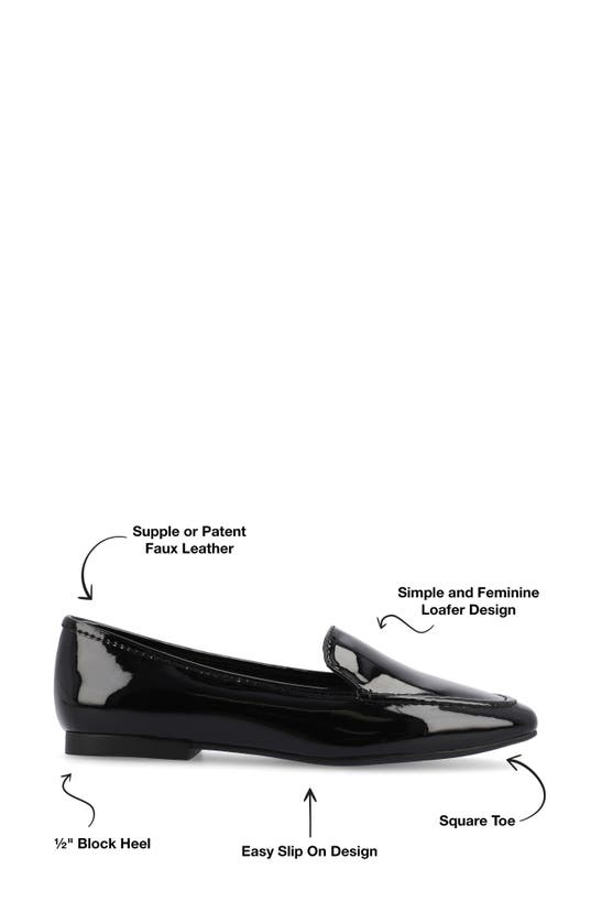 Journee Collection Tullie Womens Square Loafers In Black