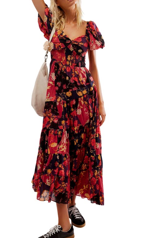 Free People Sundrenched Floral Tiered Maxi Sundress Combo at Nordstrom,