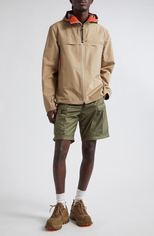 Moncler Grenoble Shipton Gore-Tex Waterproof Hooded Jacket Neutral at Nordstrom,