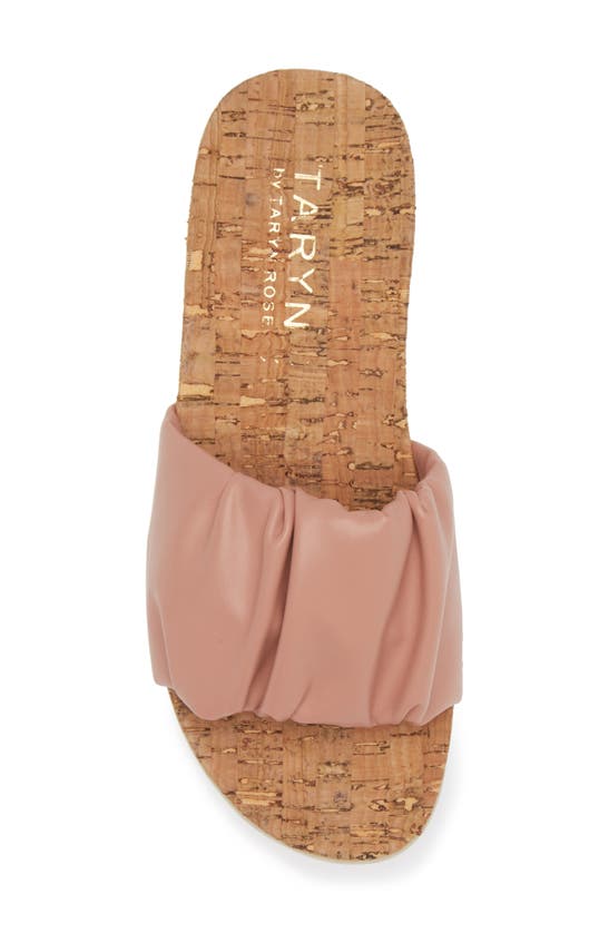 Shop Taryn Rose Pleated Slide Sandal In Pink