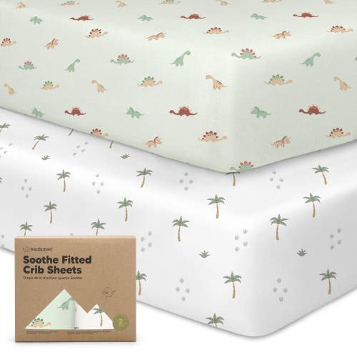 Keababies Soothe Fitted Crib Sheet In Roarsome