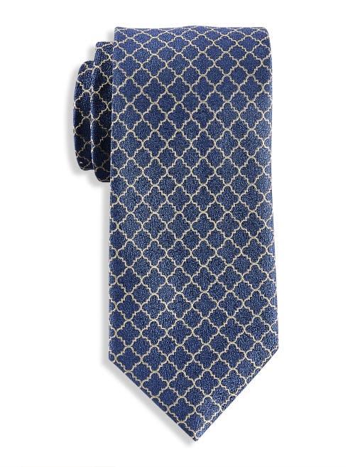 Michael Kors Connected Lattice Tie in Navy 