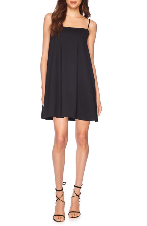 Sleeveless A-Line Minidress in Black