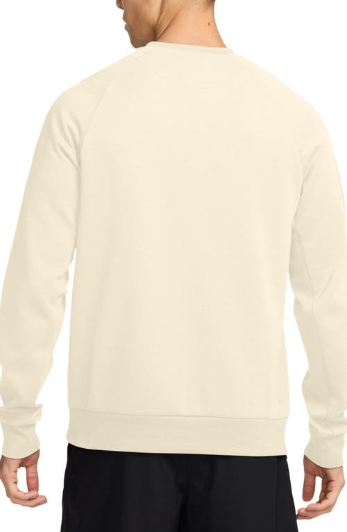 Shop Nike Primary Dri-fit Sweatshirt In Pale Ivory/pale Ivory