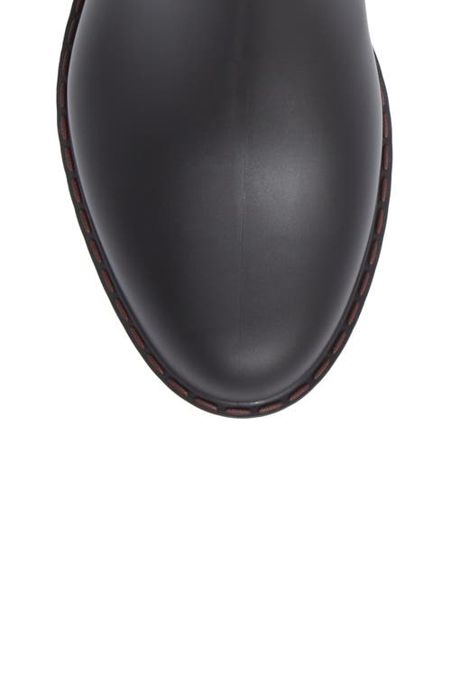 Toni Pons Cavour Chelsea Boot In Black/burgundy Rubber